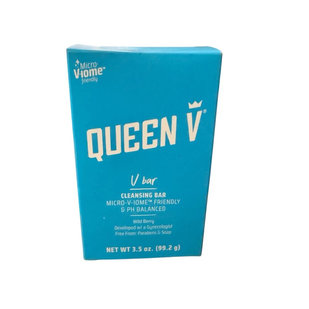 Queen V Cleansing V Bars Wild Berry pH Balanced Soap 3.5oz Sealed NEW